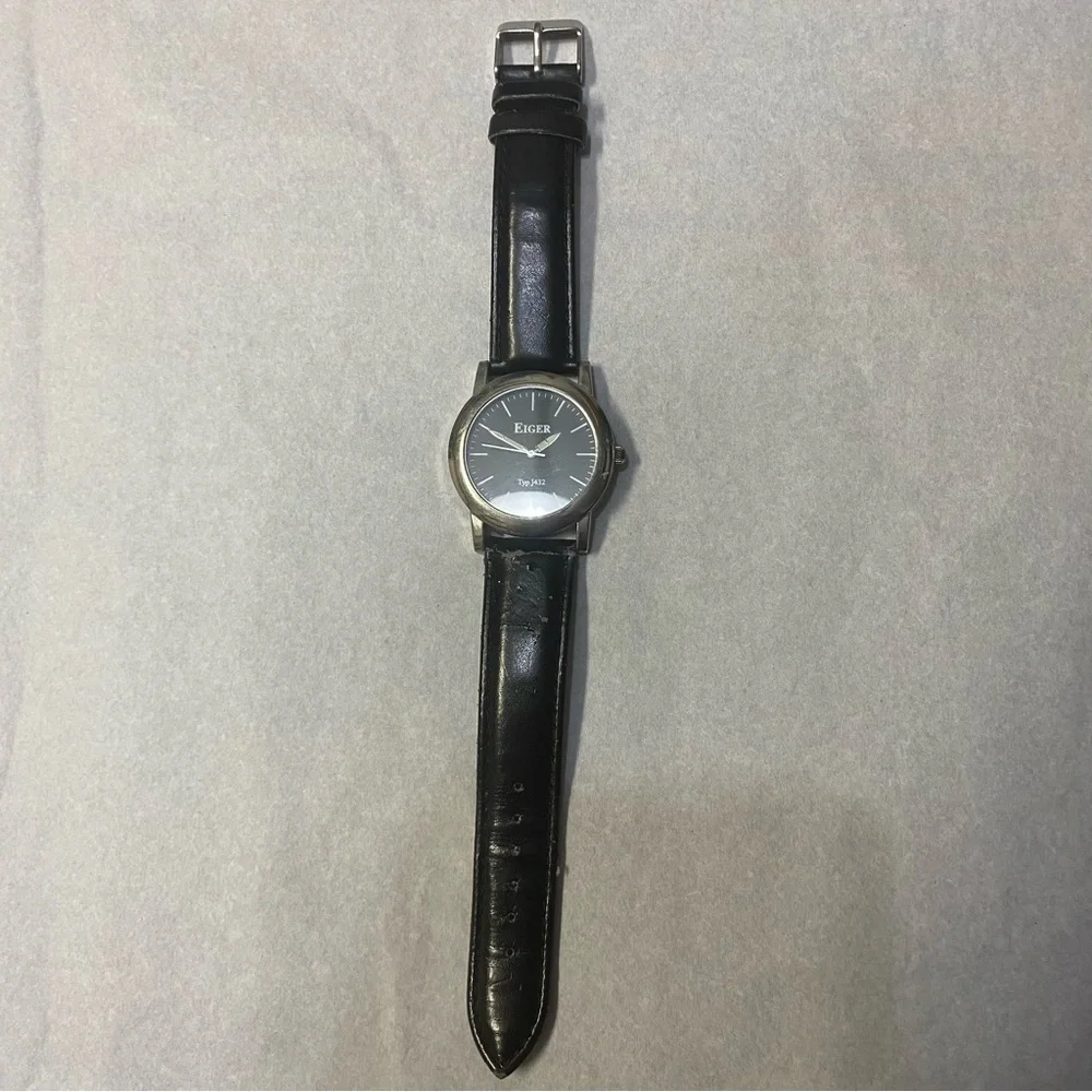 Eiger Adult Unisex Watch Wristwatch J432 Black Face
